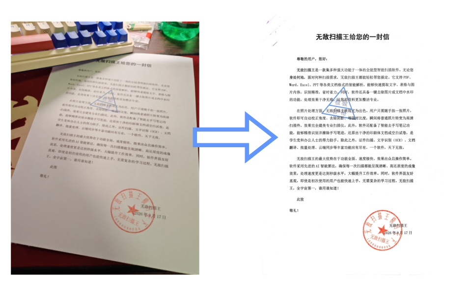 扫描效果
